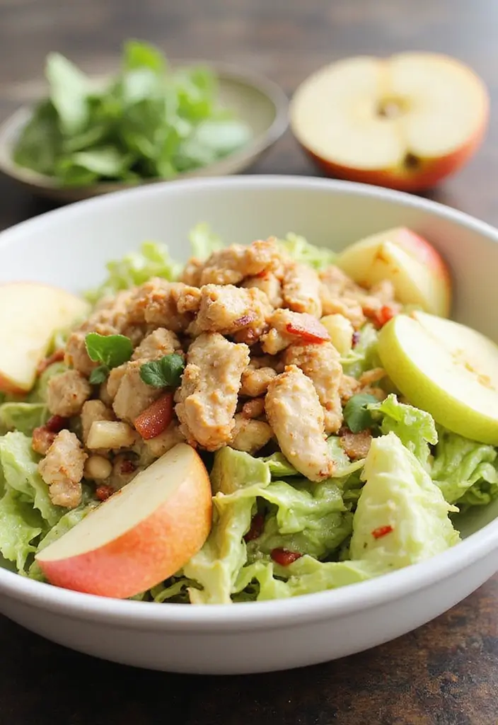 27 BLT Chicken Salad Recipe Variations That Are Fresh & Flavorful - 23. Cabbage & Apple BLT Chicken Salad