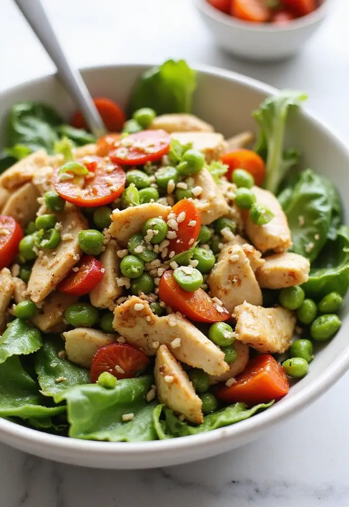 27 BLT Chicken Salad Recipe Variations That Are Fresh & Flavorful - 4. Asian-Inspired BLT Chicken Salad