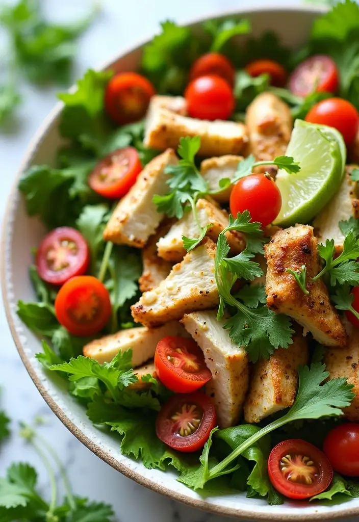 27 BLT Chicken Salad Recipe Variations That Are Fresh & Flavorful - 9. Cilantro Lime BLT Chicken Salad