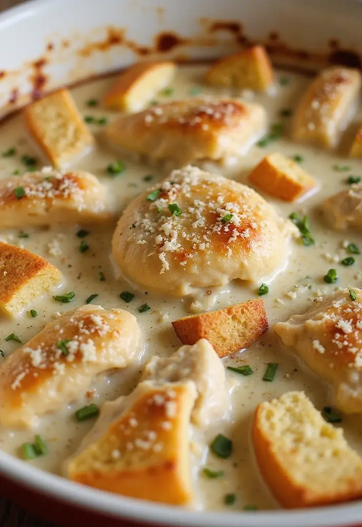 27 Casserole with Rotisserie Chicken Recipes That Save Dinner - 11. Chicken Caesar Casserole