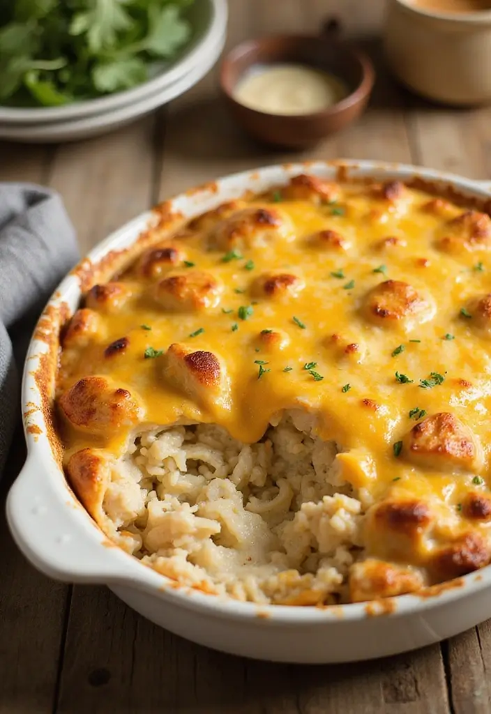 27 Casserole with Rotisserie Chicken Recipes That Save Dinner - 5. Chicken and Rice Casserole
