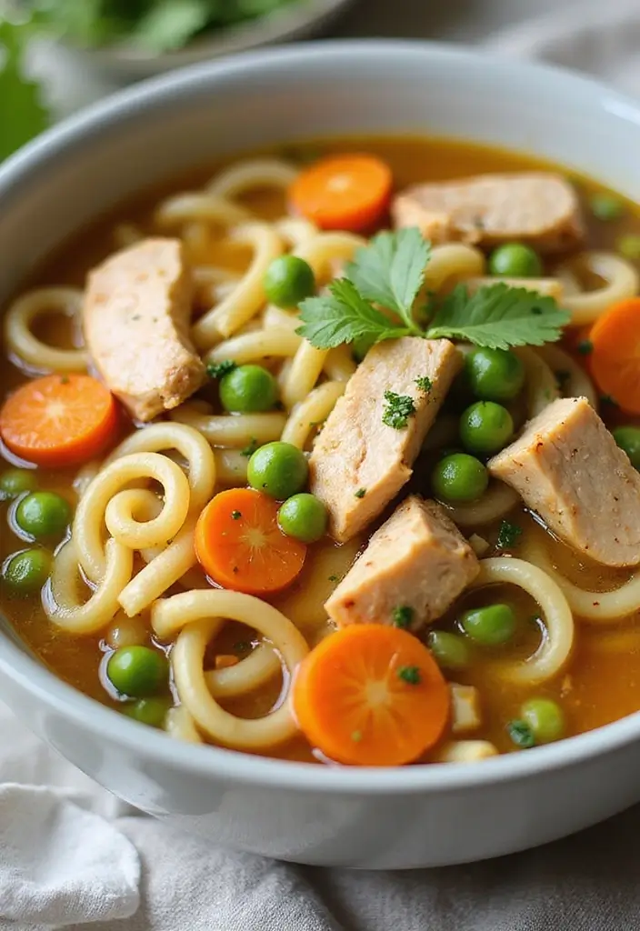 27 Homemade Chicken Noodle Soup Crockpot Recipes That Heal Fast - 5. Vegetable-Packed Chicken Noodle Soup