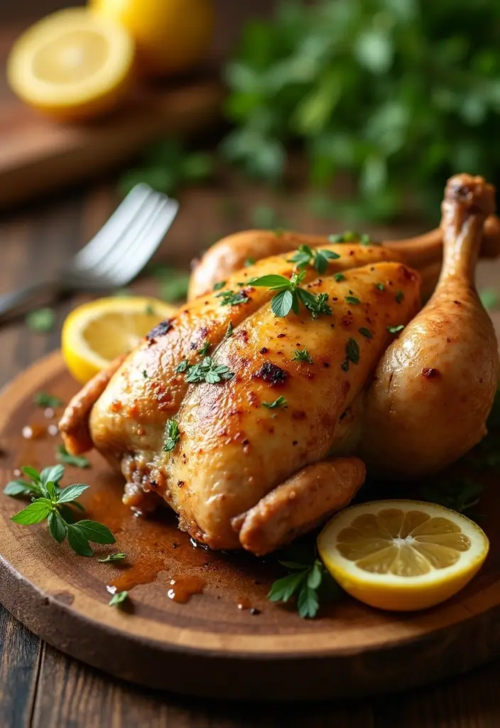 27 Lemon Chicken Breast Recipes That Feel Bright and Healthy - 4. Lemon Garlic Roasted Chicken
