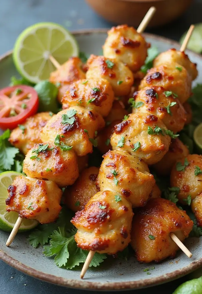 27 Sheet Pan Chicken Breast Recipes That Are Effortless & Juicy - 15. Honey Lime Chicken Skewers