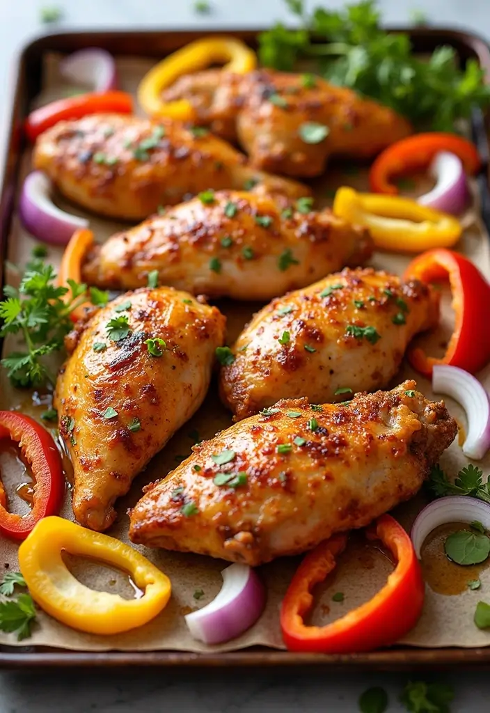 27 Sheet Pan Chicken Breast Recipes That Are Effortless & Juicy - 2. Honey Mustard Chicken with Veggies