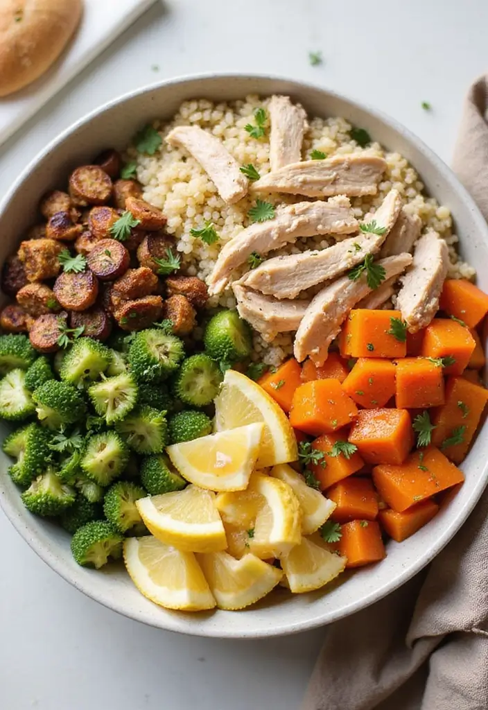 27 Shredded Chicken Instant Pot Recipes That Cook Fast - 10. Shredded Chicken and Quinoa Bowl