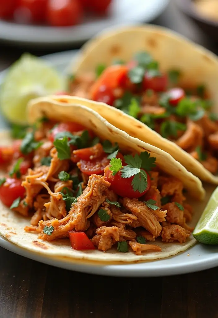 27 Shredded Chicken Instant Pot Recipes That Cook Fast - 21. Shredded Chicken Fajitas