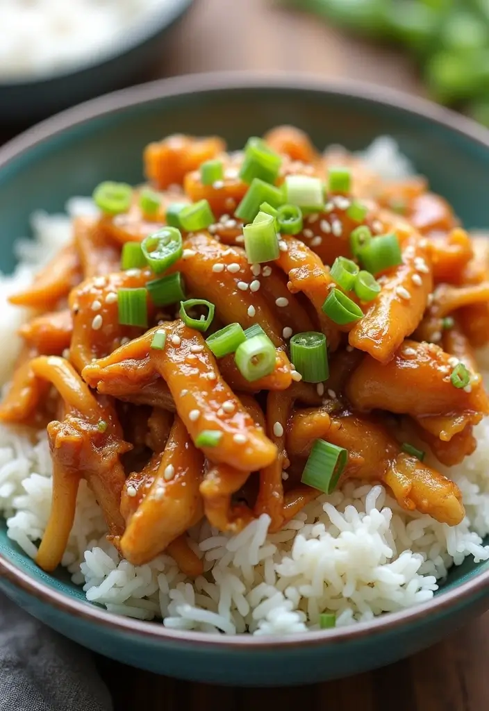 27 Shredded Chicken Instant Pot Recipes That Cook Fast - 7. Honey Garlic Shredded Chicken