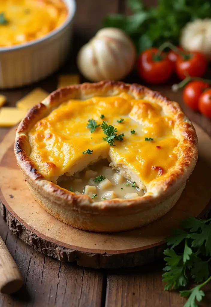 27 Sourdough Chicken Pot Pie Recipes That Are Rustic & Delicious - 11. Sourdough Chicken Pot Pie with Cheddar