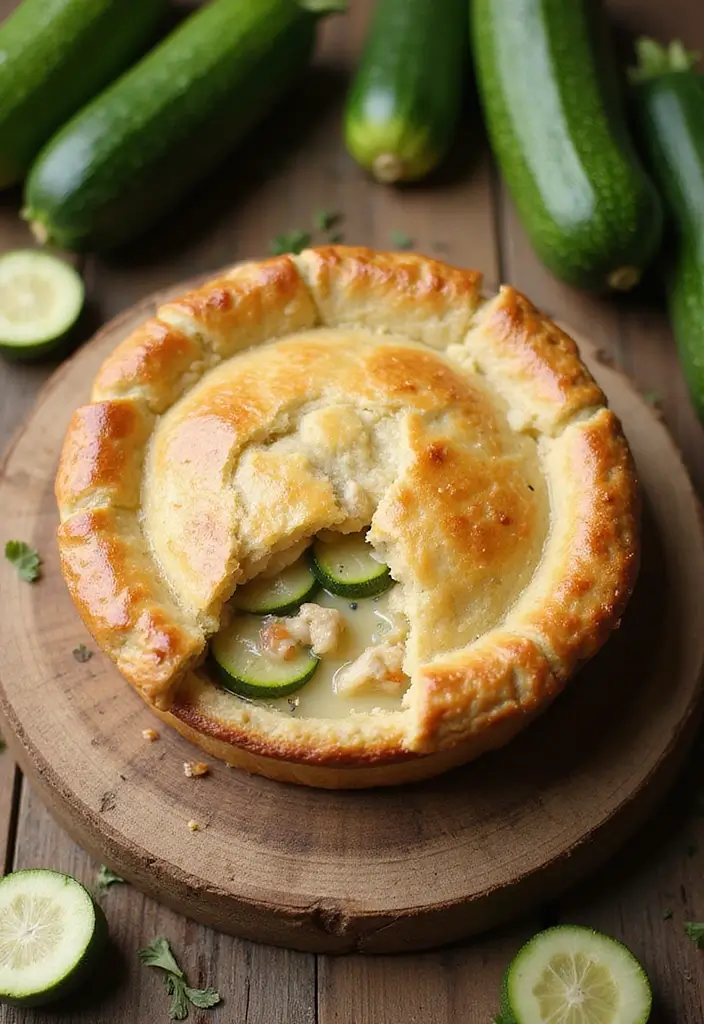 27 Sourdough Chicken Pot Pie Recipes That Are Rustic & Delicious - 24. Sourdough Chicken Pot Pie with Zucchini