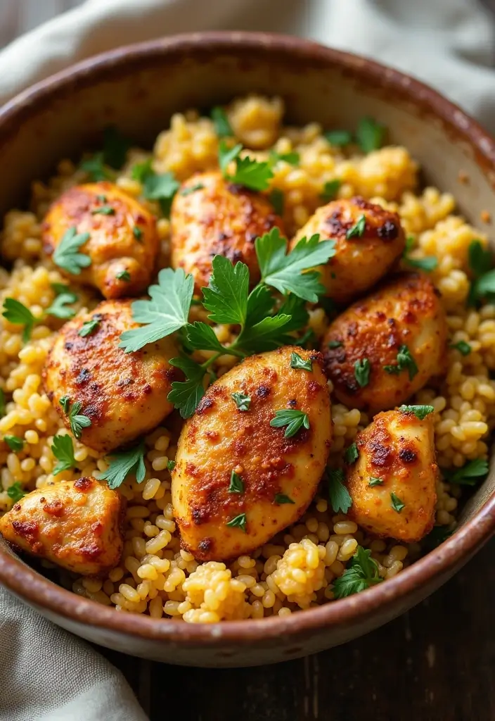28 Chicken and Orzo Recipes That Are Mediterranean Inspired - 21. Cumin-Spiced Chicken and Orzo
