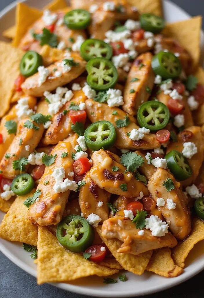 28 Hot Honey Feta Chicken Recipes That Are TikTok-Inspired & Yummy - 10. Hot Honey Feta Chicken Nachos