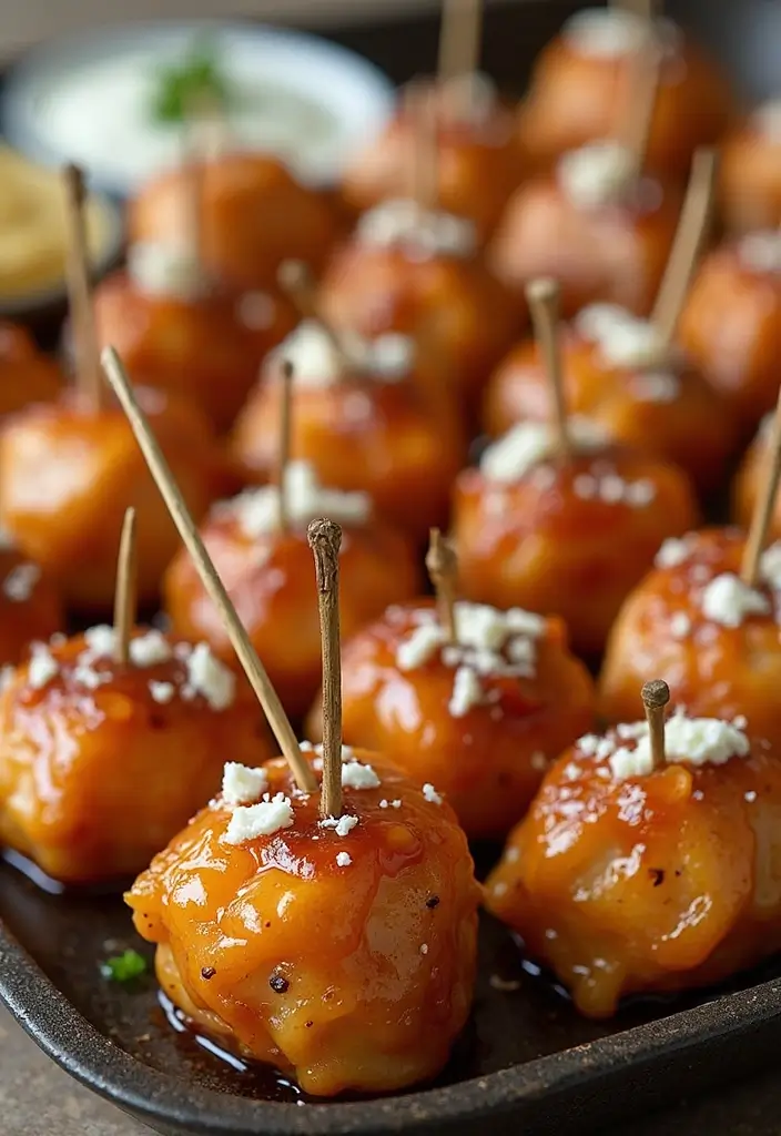 28 Hot Honey Feta Chicken Recipes That Are TikTok-Inspired & Yummy - 15. Hot Honey Feta Chicken Bites