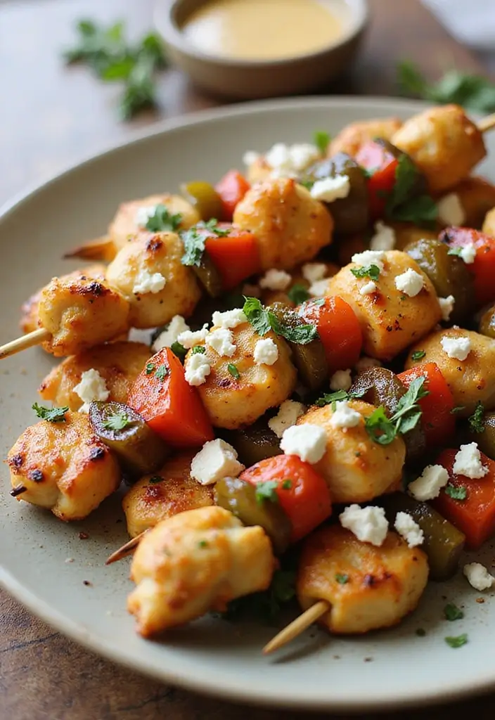 28 Hot Honey Feta Chicken Recipes That Are TikTok-Inspired & Yummy - 17. Hot Honey Feta Chicken Kebabs