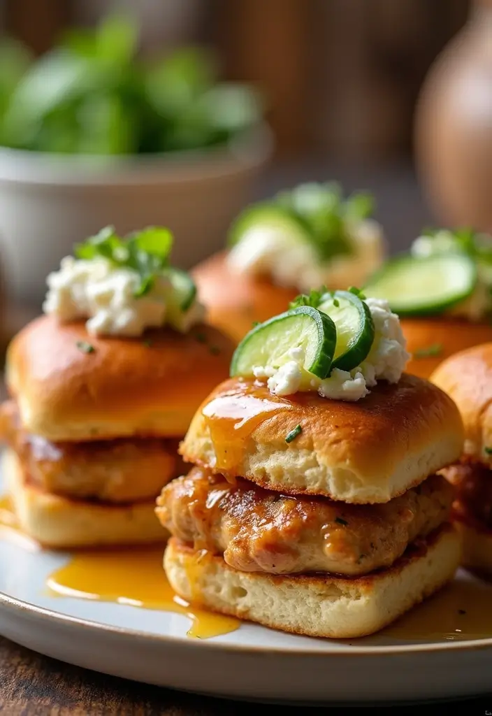 28 Hot Honey Feta Chicken Recipes That Are TikTok-Inspired & Yummy - 19. Hot Honey Feta Chicken Sliders