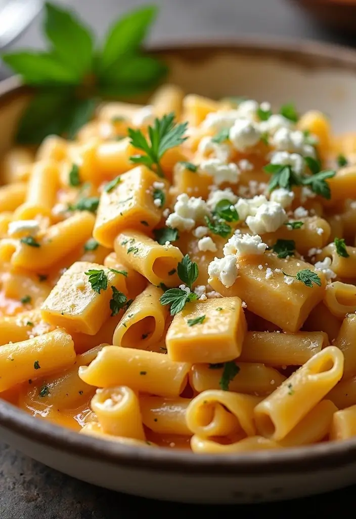 28 Hot Honey Feta Chicken Recipes That Are TikTok-Inspired & Yummy - 3. Creamy Hot Honey Feta Chicken Pasta