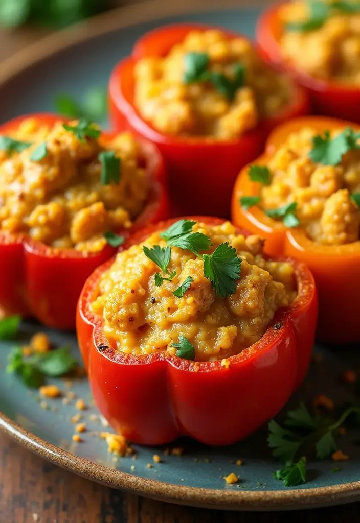 28 How to Make Butter Chicken Recipes That Are Creamy & Authentic - 11. Butter Chicken Stuffed Peppers