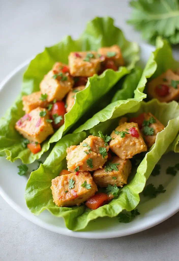 28 How to Make Butter Chicken Recipes That Are Creamy & Authentic - 16. Butter Chicken Lettuce Wraps