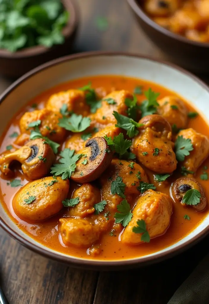 28 How to Make Butter Chicken Recipes That Are Creamy & Authentic - 23. Butter Chicken with Mushrooms