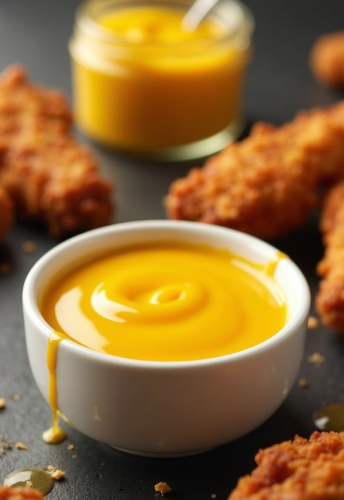 28 Korean Fried Chicken Sauce Recipes That Are Sweet & Sticky - 11. Spicy Honey Mustard Sauce