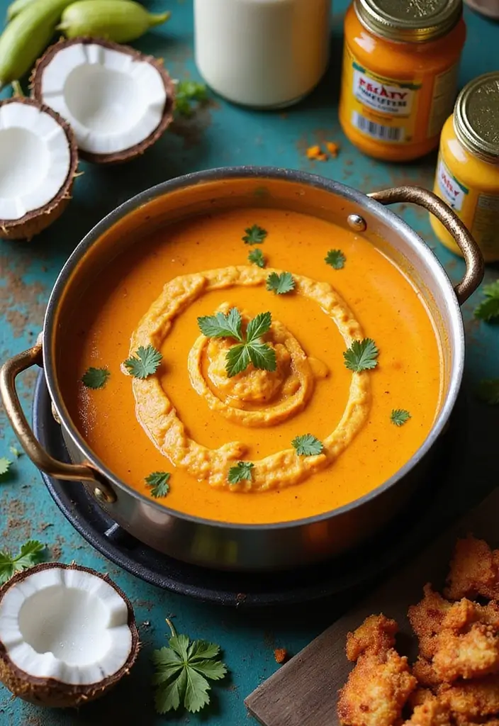 28 Korean Fried Chicken Sauce Recipes That Are Sweet & Sticky - 13. Coconut Curry Sauce