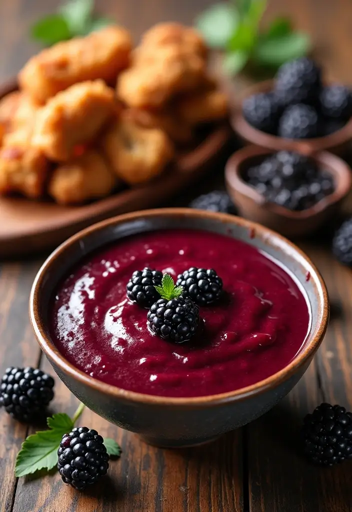 28 Korean Fried Chicken Sauce Recipes That Are Sweet & Sticky - 24. Blackberry BBQ Sauce