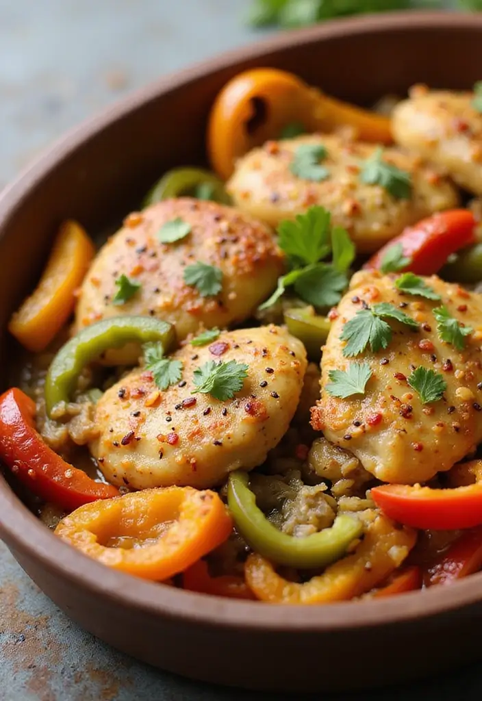 28 Poppy Seed Chicken Casserole Recipes That Are Creamy Comfort - 15. Poppy Seed Chicken Casserole with Bell Peppers