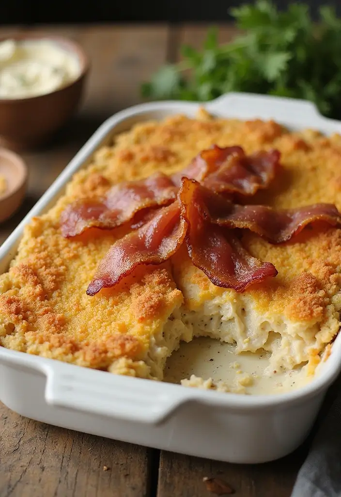 28 Poppy Seed Chicken Casserole Recipes That Are Creamy Comfort - 20. Poppy Seed Chicken Casserole with Bacon