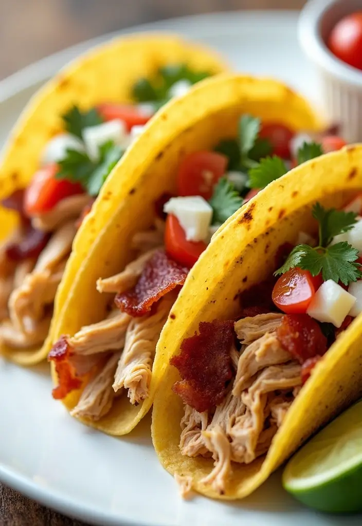 29 Chicken Bacon Ranch Tacos That Combine the Best Flavors - 1. Classic Chicken Bacon Ranch Tacos