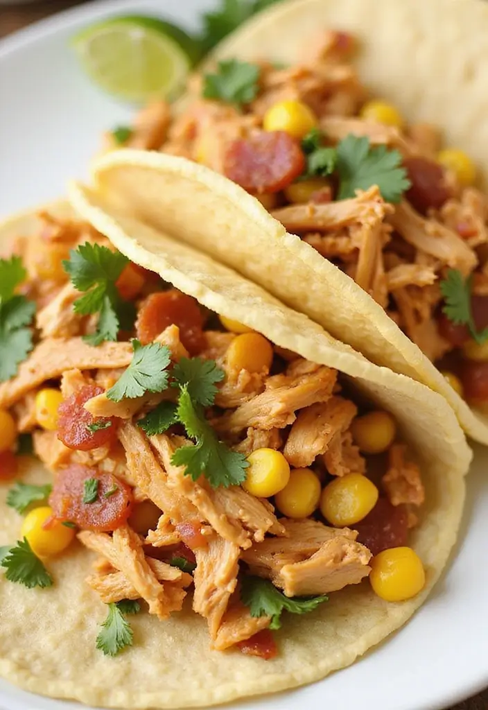 29 Chicken Bacon Ranch Tacos That Combine the Best Flavors - 12. Chicken Bacon Ranch Tacos with Mexican Corn