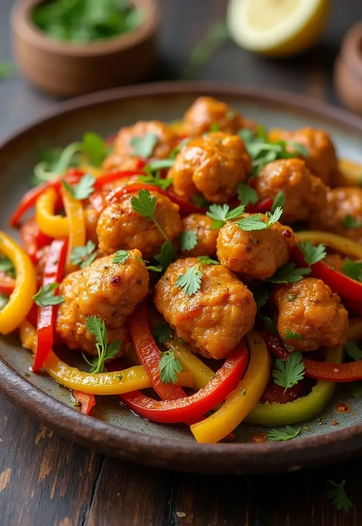 29 Chicken Fry Recipes Indian Style That Burst with Spice - 15. Kadai Chicken Fry