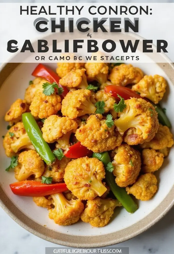 29 Chicken Stir Fry Recipes That Are Quick & Healthy - 29. Chicken and Cauliflower Stir Fry