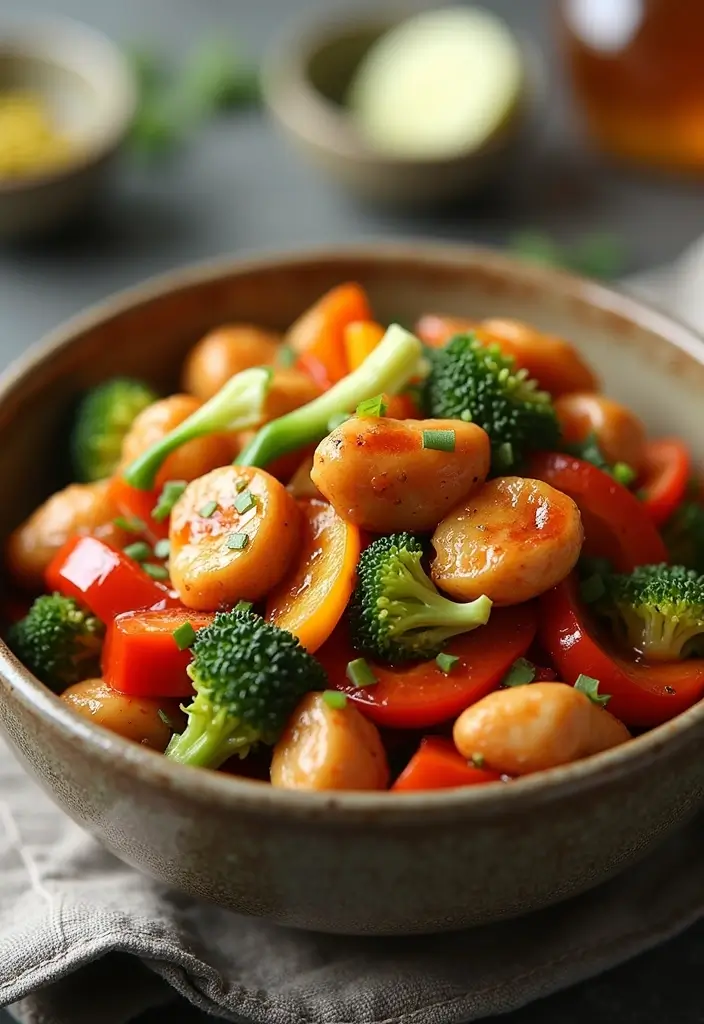 29 Chicken Stir Fry Recipes That Are Quick & Healthy - 5. Honey Garlic Chicken Stir Fry