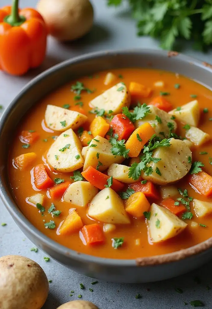 29 Chicken and Potato Soup Recipes That Warm You Up - 26. Chicken and Potato Soup with Bell Peppers