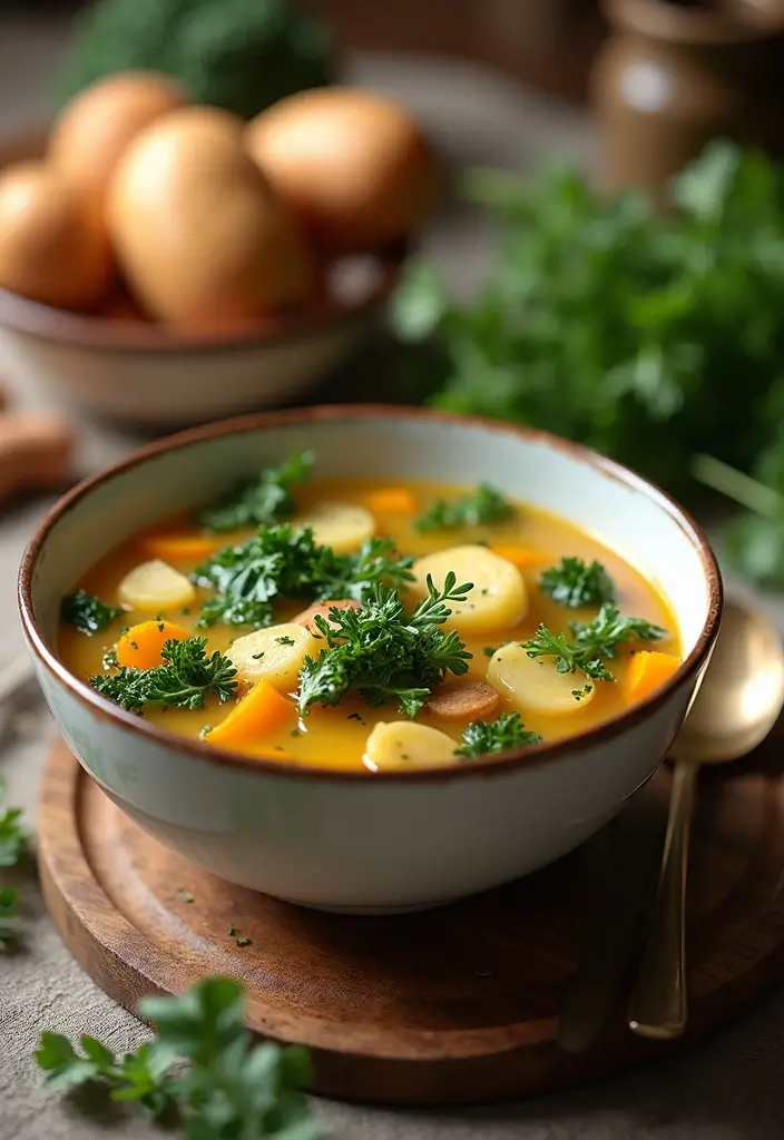 29 Chicken and Potato Soup Recipes That Warm You Up - 7. Chicken and Potato Soup with Kale