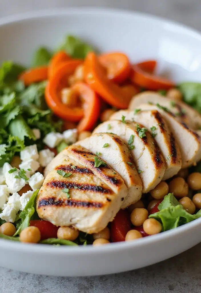 29 Healthy Greek Chicken Bowls That Feel Fresh and Balanced - 3. Greek Salad Chicken Bowl