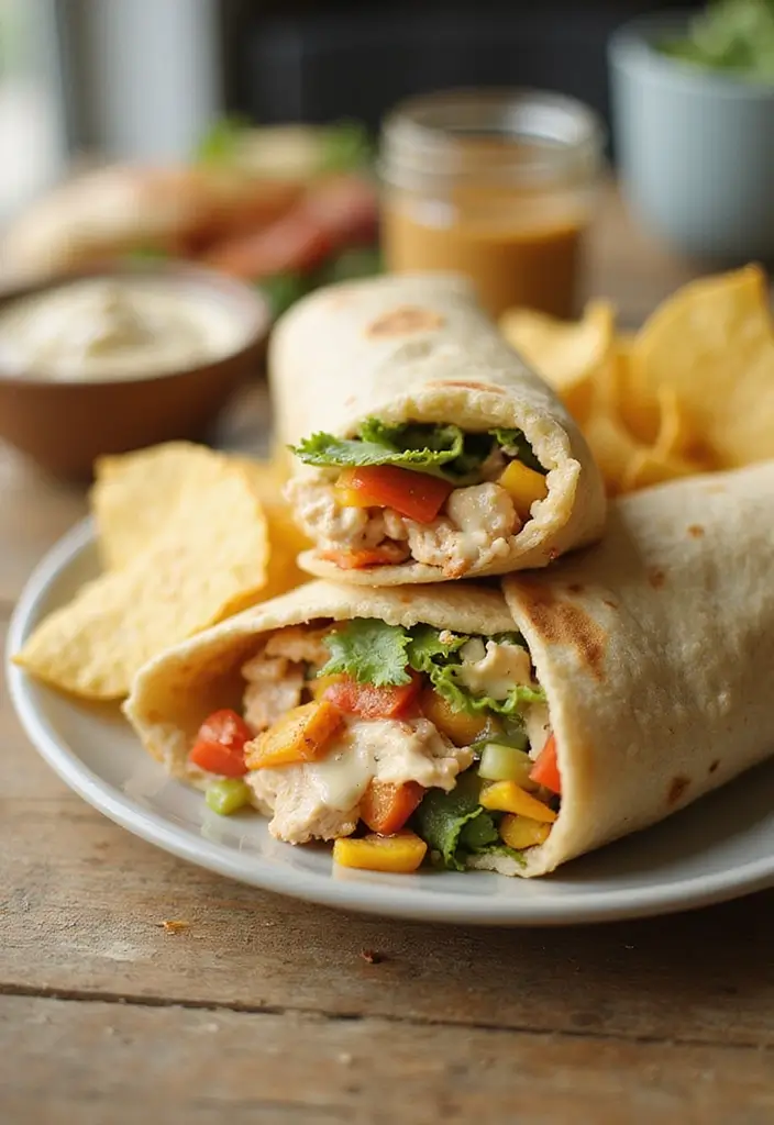 29 Leftover Chicken Recipes Easy That Transform Old Meals - 13. Chicken Wraps