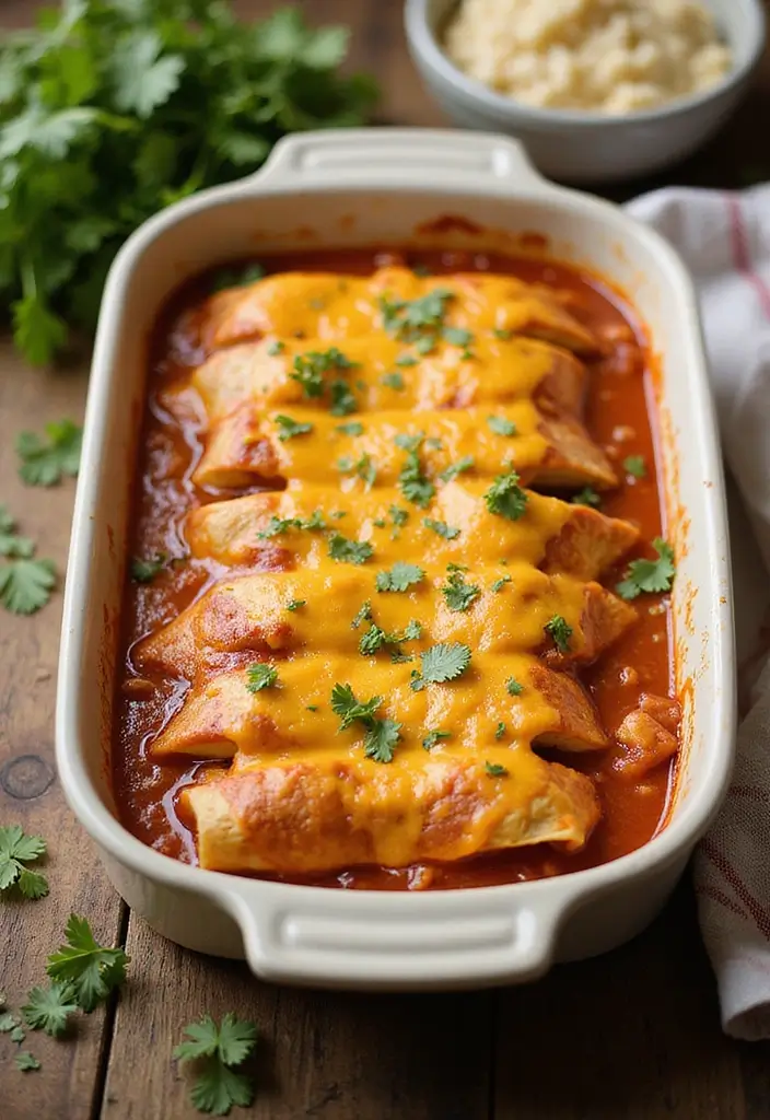 29 Leftover Chicken Recipes Easy That Transform Old Meals - 20. Chicken Enchiladas