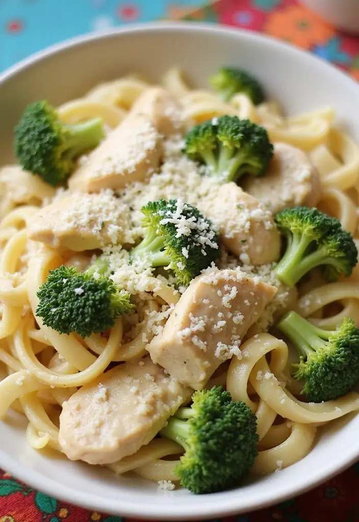 29 Leftover Chicken Recipes Easy That Transform Old Meals - 26. Chicken and Broccoli Alfredo