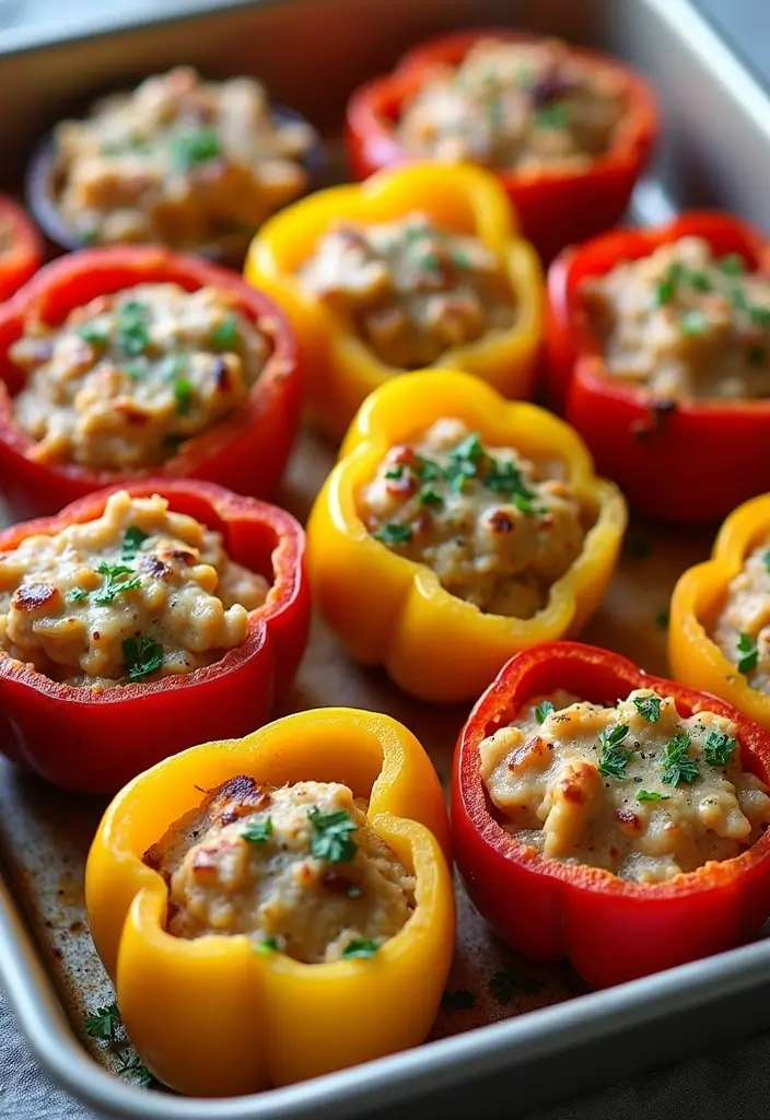 29 Leftover Chicken Recipes Easy That Transform Old Meals - 29. Chicken Stuffed Peppers