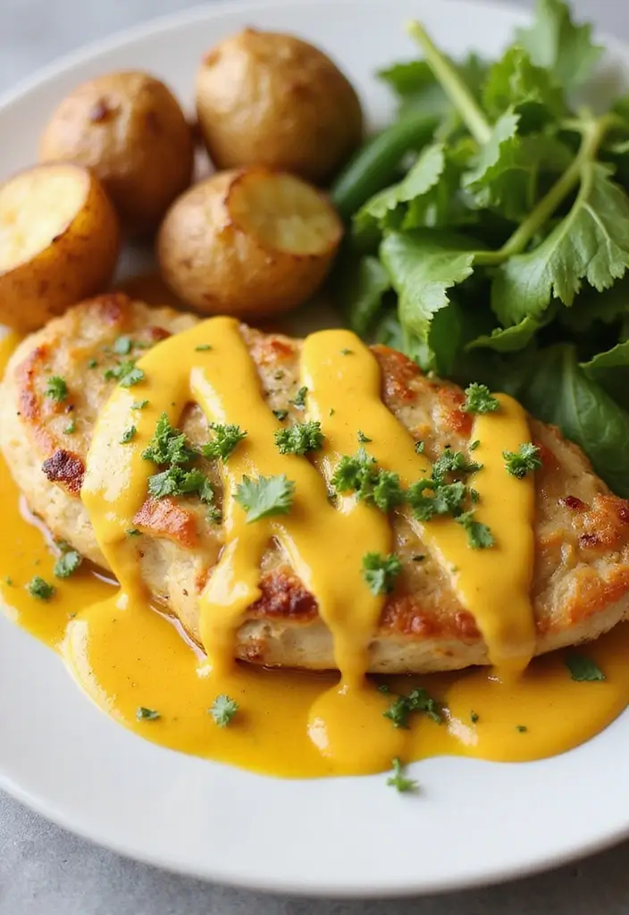 29 Million Dollar Chicken Crockpot Recipes That Feel Rich & Creamy - 10. Creamy Honey Mustard Chicken