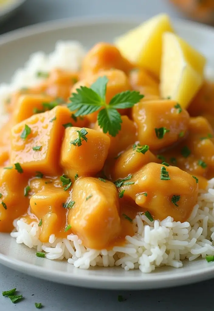 29 Million Dollar Chicken Crockpot Recipes That Feel Rich & Creamy - 24. Creamy Pineapple Chicken