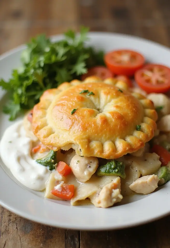 29 Mini Chicken Pot Pies with Biscuits Recipes That Feel Homemade - 17. Ranch Chicken Pot Pie