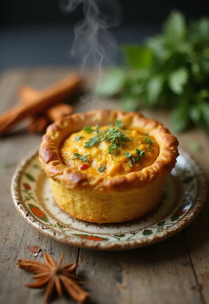 29 Mini Chicken Pot Pies with Biscuits Recipes That Feel Homemade - 3. Spicy Chicken Curry Pot Pie