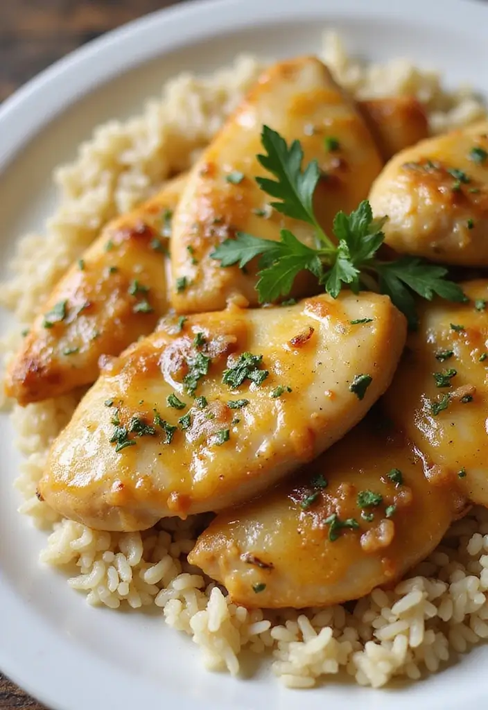 29 Rotisserie Chicken and Rice Recipes That Use Leftovers Brilliantly - 17. Garlic Butter Chicken and Rice