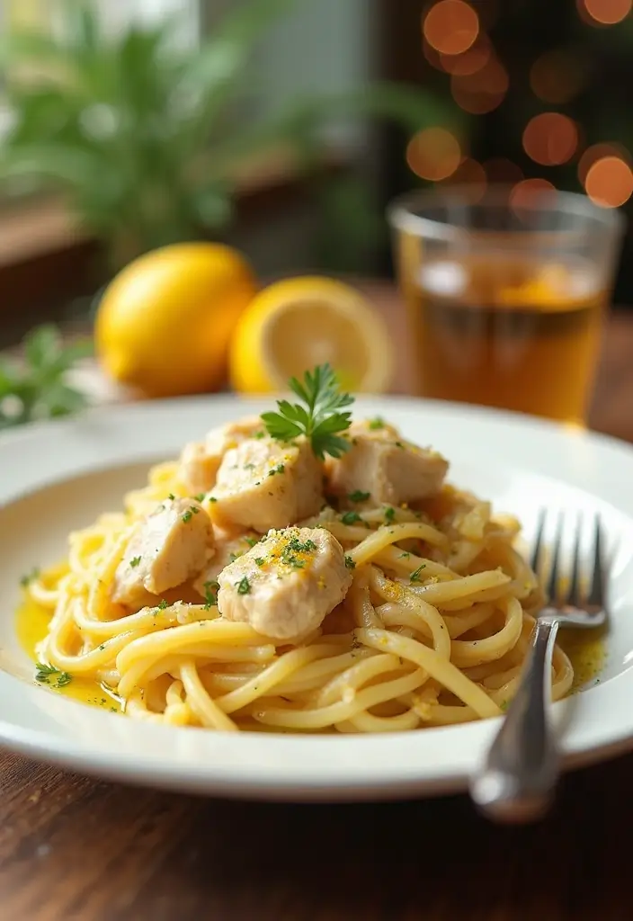 29 Slow Cooker Olive Garden Chicken Pasta Recipes That Feel Indulgent - 15. Olive Garden Chicken Lemon Pasta