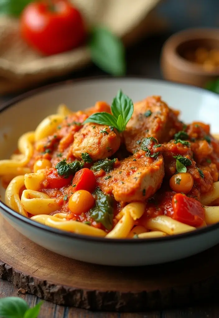 29 Slow Cooker Olive Garden Chicken Pasta Recipes That Feel Indulgent - 23. Olive Garden Chicken Cacciatore Pasta