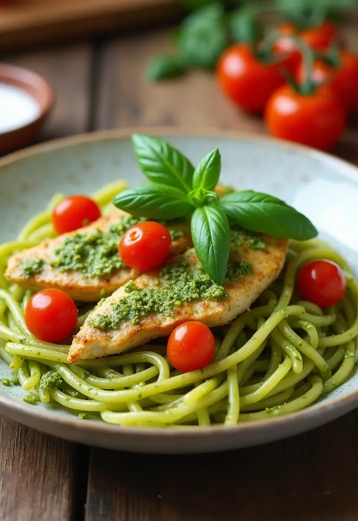 29 Slow Cooker Olive Garden Chicken Pasta Recipes That Feel Indulgent - 9. Olive Garden Chicken Pesto Pasta