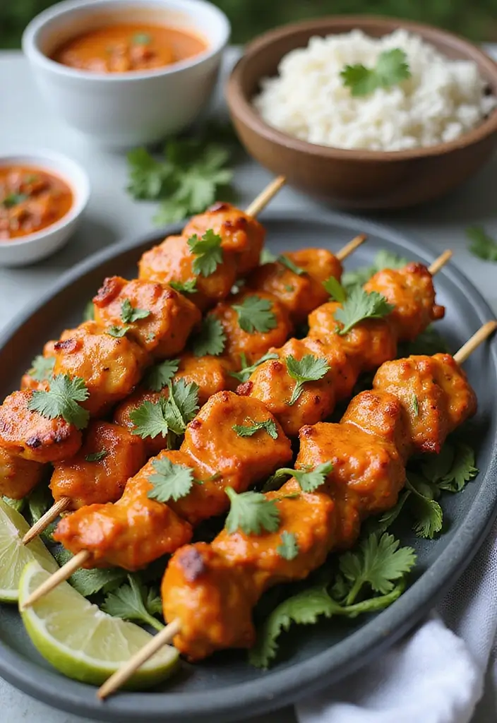 30 Bang Bang Chicken Skewers You’ll Grill All Summer - 26. Thai Red Curry Bang Bang Chicken Skewers
