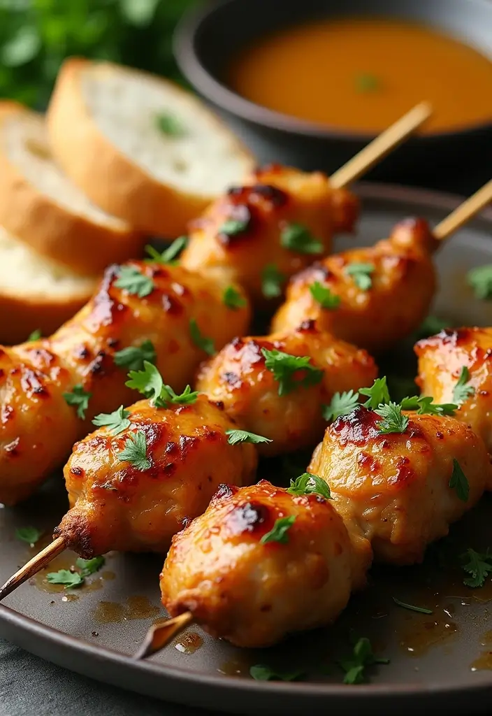 30 Bang Bang Chicken Skewers You’ll Grill All Summer - 27. Garlic Butter Bang Bang Chicken Skewers